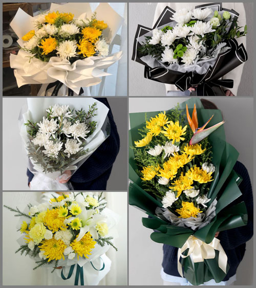 河北石家庄辛集市和睦井乡白事花束代送